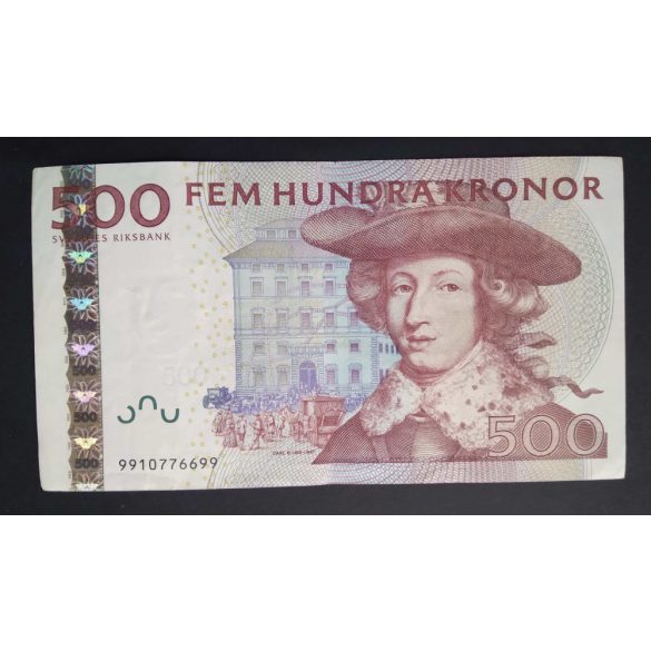 Svédország 500 Kronor 2007-2014 VF 