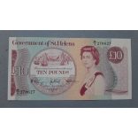 Saint Helena 10 Pounds 1985 UNC
