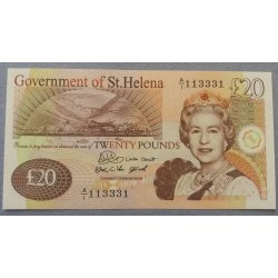 St. Helena 20 pounds 2004 aUNC+