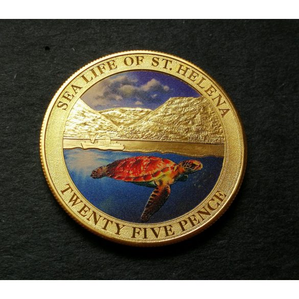 Saint Helena 25 Pence 2013 PP Bronze- Multicolor, commemorative coin