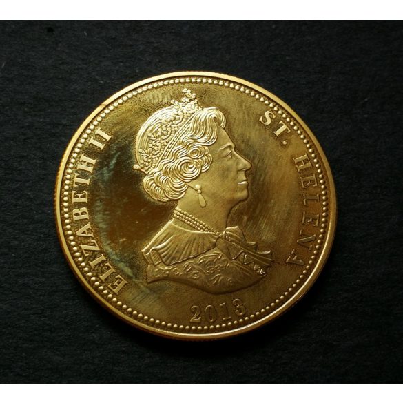 Saint Helena 25 Pence 2013 PP Bronze- Multicolor, commemorative coin