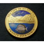 Saint Helena 25 Pence 2013 PP Bronze- Multicolor, commemorative coin