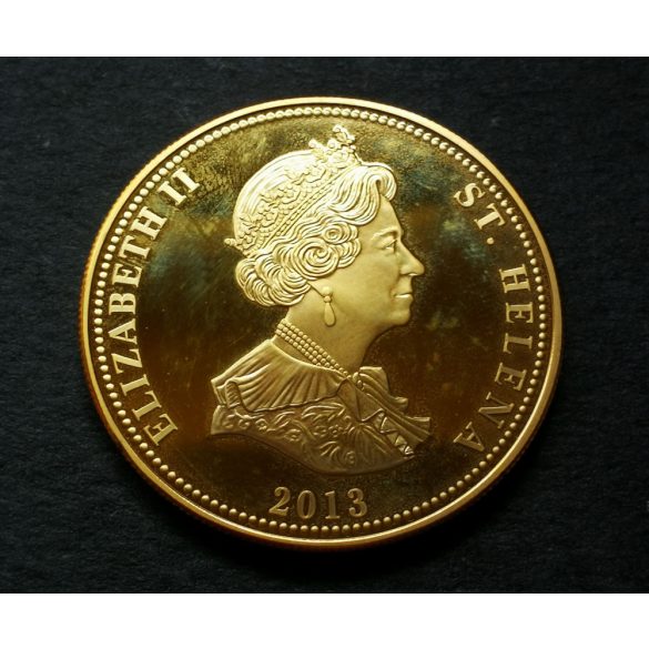 Saint Helena 25 Pence 2013 PP Bronze- Multicolor, commemorative coin