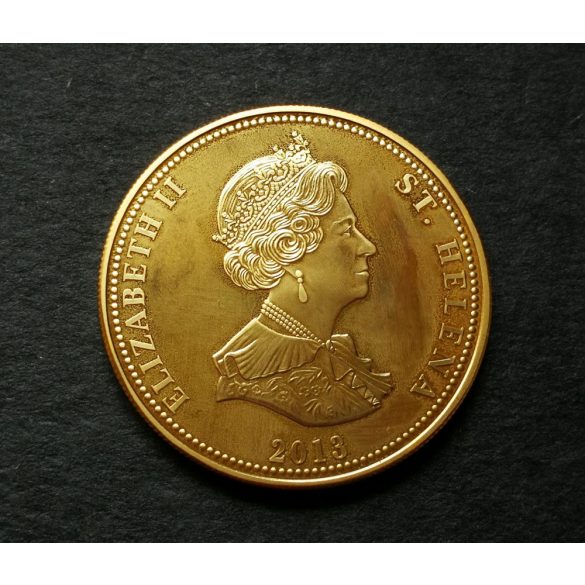 Saint Helena 25 Pence 2013 PP Bronze- Multicolor, commemorative coin