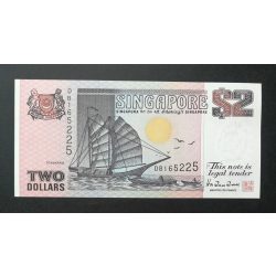 Szingapúr 2 Dollars 1992 Unc