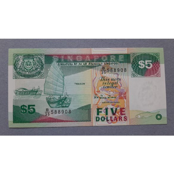 Singapore 5 Dollars 1997 UNC