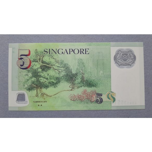 Singapore 5 Dollars 2013 UNC