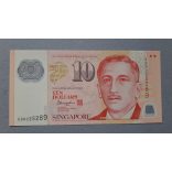 Singapore 10 Dollars 2016 UNC