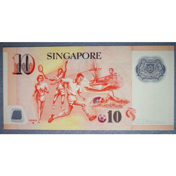 Singapore 10 Dollars 2017 UNC