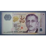 Singapore 2 Dollars 2017 UNC