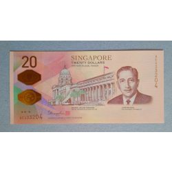 Szingapúr 20 Dollars 2019 UNC