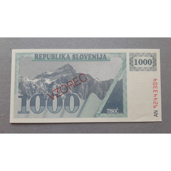 Szlovénia 1000 Tolarjev 1990 UNC minta