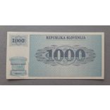 Slovenia 1000 Tolarjev 1990 UNC specimen