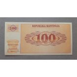 Slovenia 100 Tolarjev 1990 UNC specimen