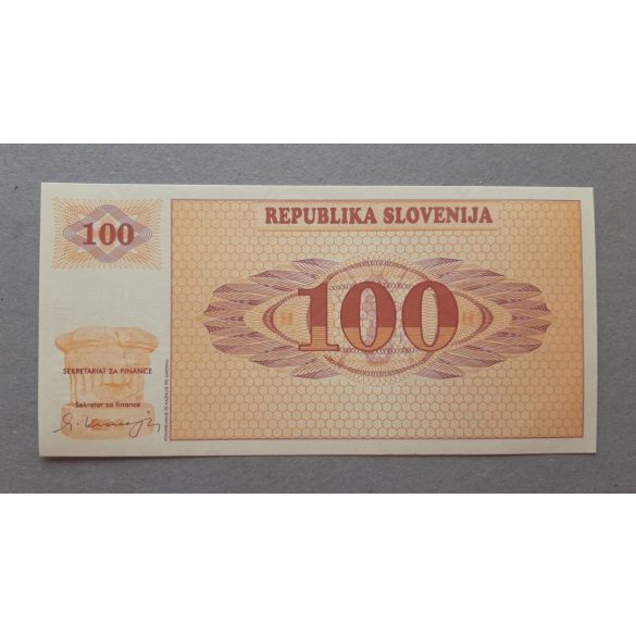 Slovenia 100 Tolarjev 1990 UNC specimen
