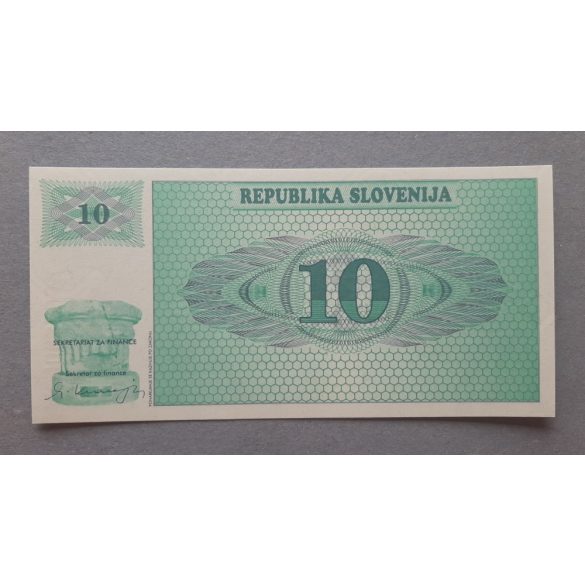 Slovenia 10 Tolarjev 1990 UNC specimen