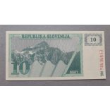 Slovenia 10 Tolarjev 1990 aUNC+