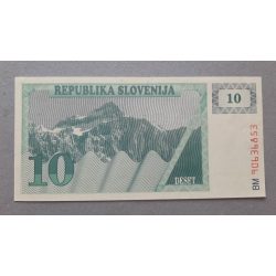 Slovenia 10 Tolarjev 1990 aUNC+