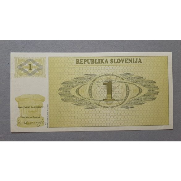 Slovenia 1 Tolarjev 1990 UNC minta