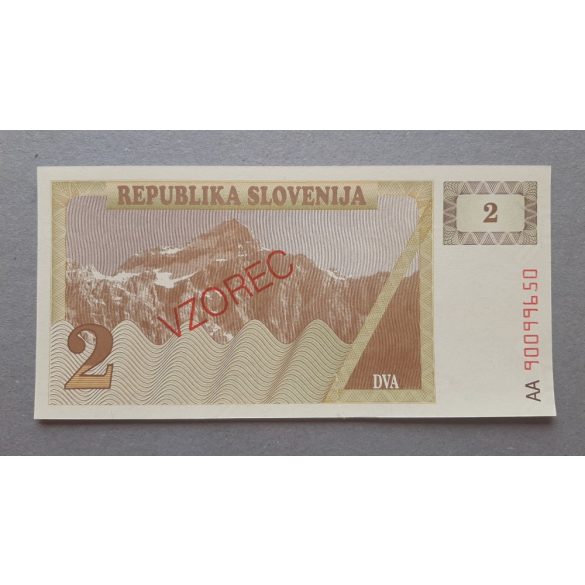 Slovenia 2 Tolarjev 1990 VG specimen