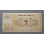 Slovenia 2 Tolarjev 1990 VG specimen