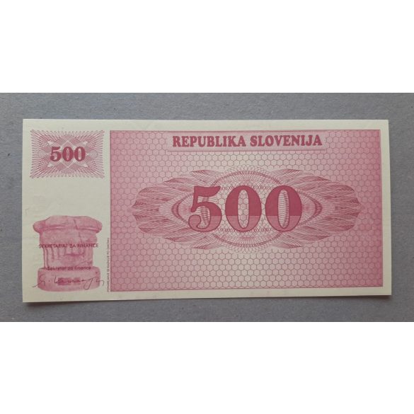 Slovenia 500 Tolarjev 1990 UNC specimen