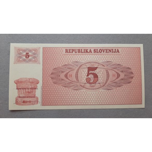 Slovenia 5 Tolarjev 1990 UNC
