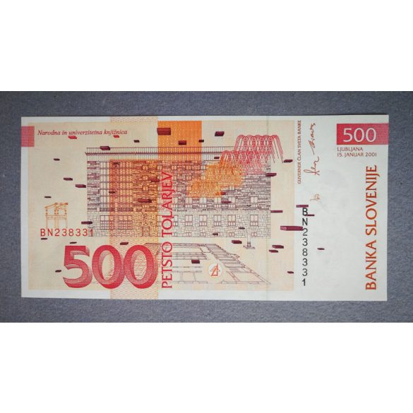 Slovenia 500 Tolarjev 2001 AUNC+