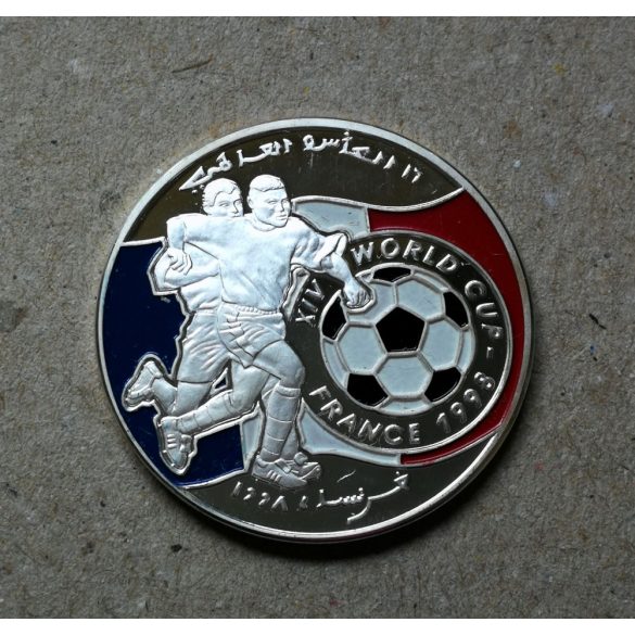 Somalia 10000 Sillings 1998 PP silver - in memory of the World Cup