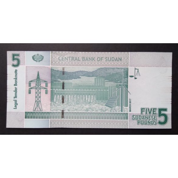Sudan 5 Pounds 2017 Unc 
