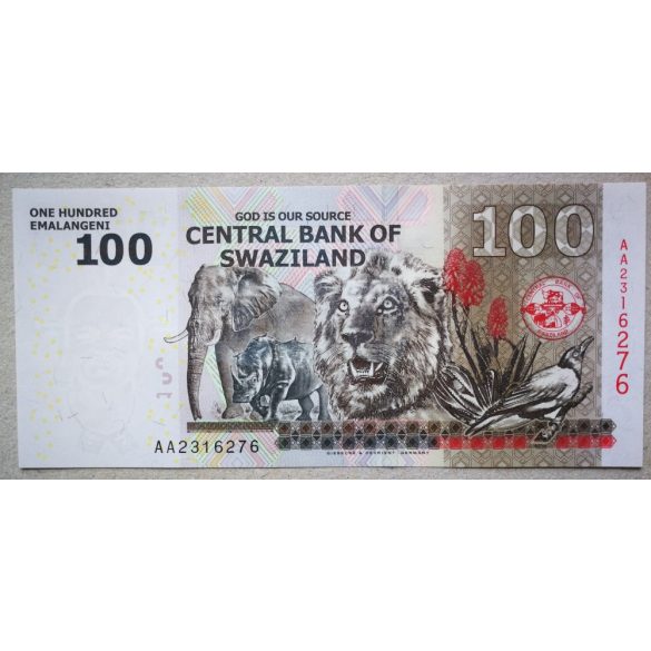 Swaziland 100 Emalangeni 2010 UNC