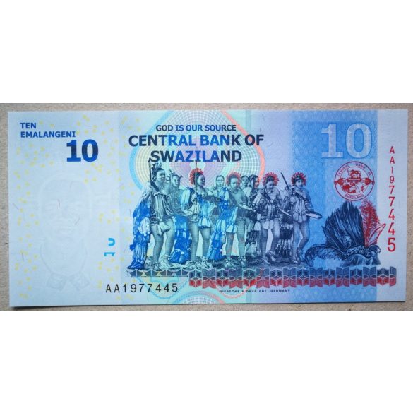 Swaziland 10 Emalangeni UNC 2010