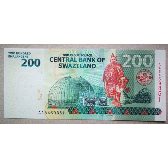 Swaziland 200 Emalangeni 2014 UNC