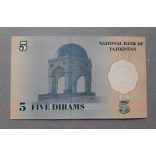Tajikistan 5 Diram 1999 UNC