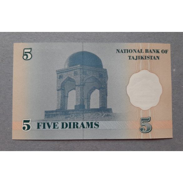 Tajikistan 5 Diram 1999 UNC