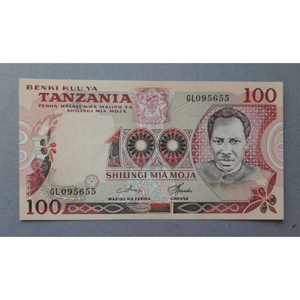 Tanzánia 100 Shilling 1977 UNC