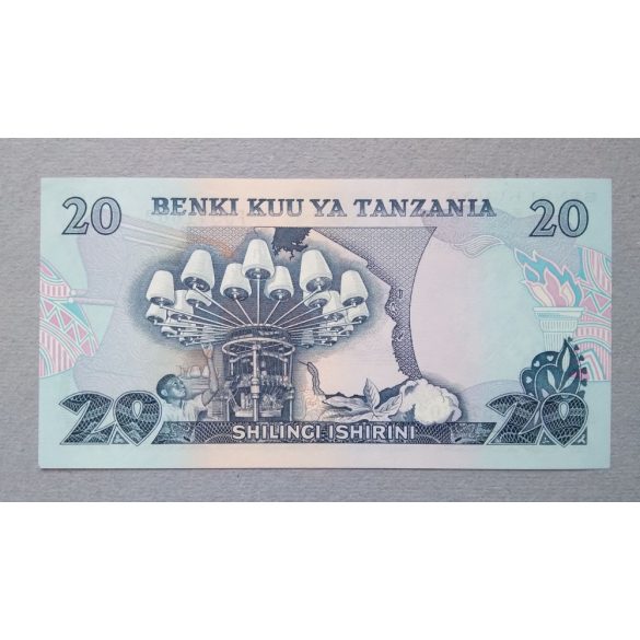 Tanzánia 20 Shilingi 1978 UNC-