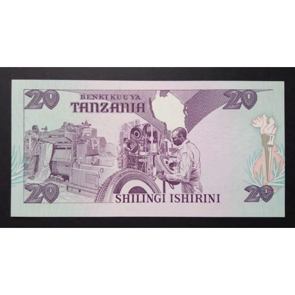 Tanzánia 20 Shilingi 1987 UNC