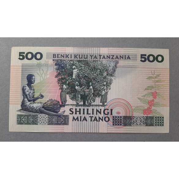 Tanzánia 500 Shilling 1989 UNC