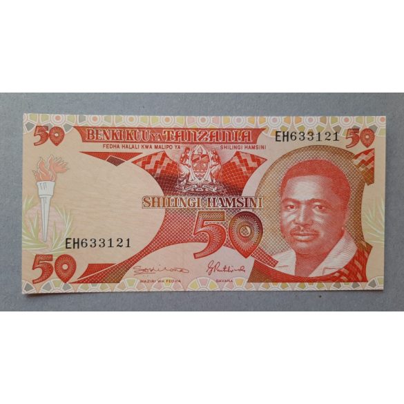 Tanzánia 50 Shilling 1992 UNC