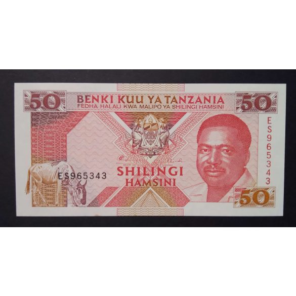 Tanzánia 50 Shilingi 1993 UNC 