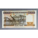 Tanzánia 5000 Shilingi 1995 UNC