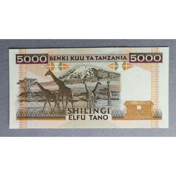 Tanzánia 5000 Shilingi 1995 UNC