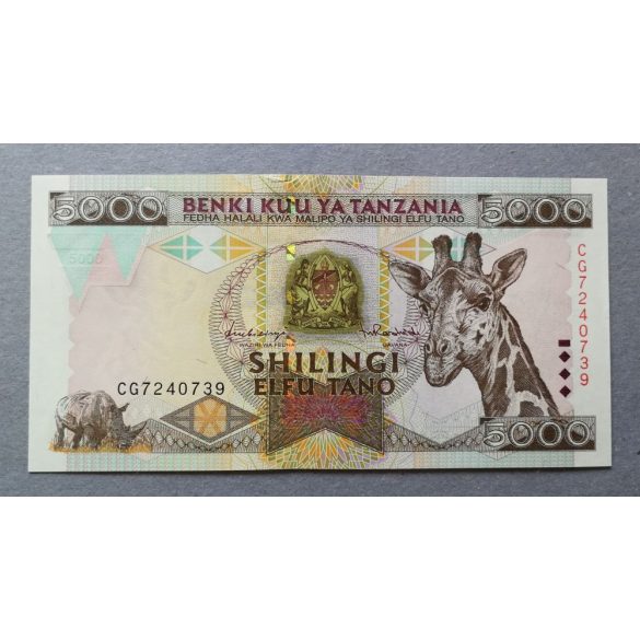 Tanzánia 5000 Shilingi 1997 UNC-