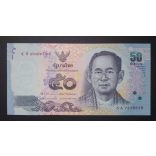 Thailand 50 Baht 2012 UNC