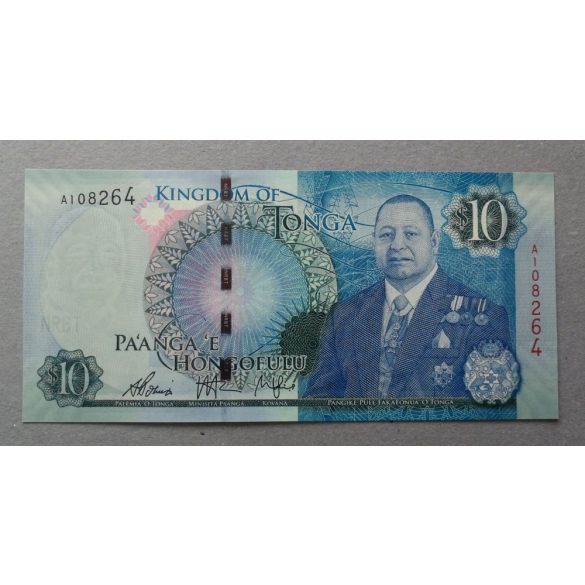 Tonga 10 Pa'anga 2015 UNC