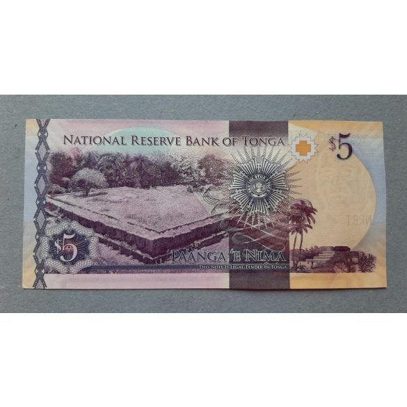 Tonga 5 Pa'anga 2015 UNC