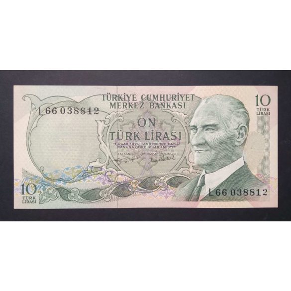 Turkey 10 Lira 1970 Unc