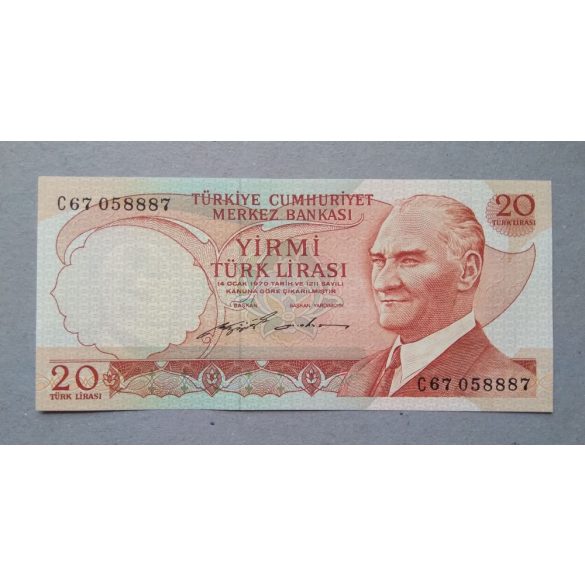 Törökország 20 Lira 1974 UNC