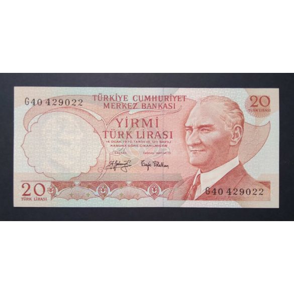 Törökország 20 Lira 1979 Unc 